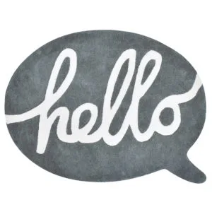 Vloerkleed Hello Antraciet H0278 van Lilipinso - My Little Carpet