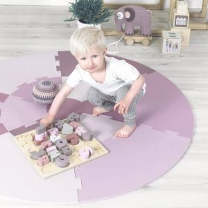 Speelmat Puzzel Vintage Rose van Sebra - My Little Carpet