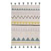 Vloerkleed Azteca Natural Vintage Blue van Lorena Canals - My Little Carpet