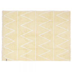 Vloerkleed Hippy Yellow van Lorena Canals - My Little Carpet