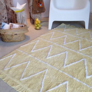 Vloerkleed Hippy Yellow van Lorena Canals - My Little Carpet