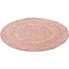Vloerkleed Rond Jute Roze van KidsDepot - My Little Carpet