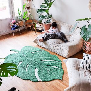 Vloerkleed Monstera Leaf van Lorena Canals - My Little Carpet