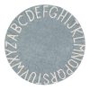 Vloerkleed Round ABC Blue van Lorena Canals - My Little Carpet