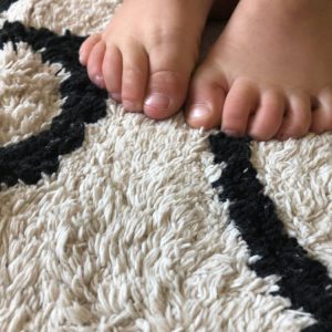 Vloerkleed Round ABC Natural van Lorena Canals - My Little Carpet