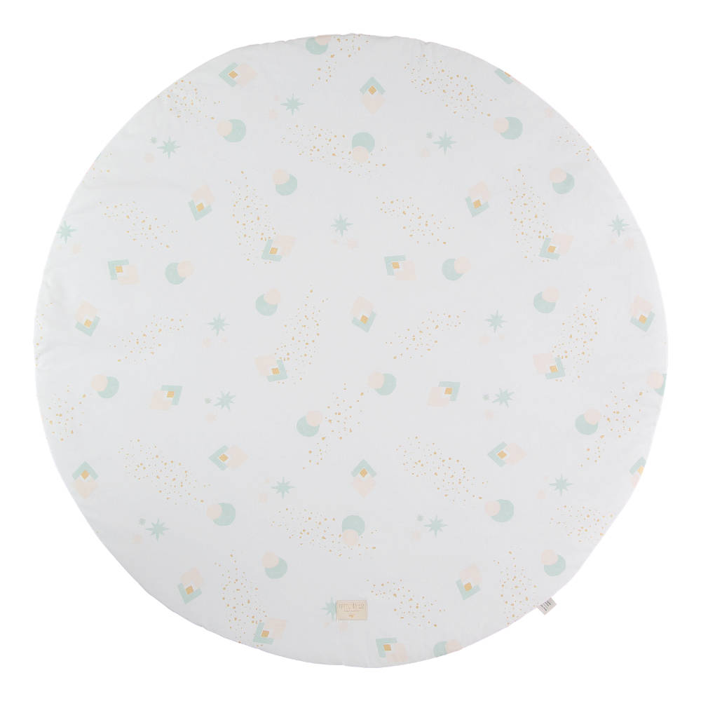 Speelkleed Full Moon - Aqua Eclipse White van Nobodinoz - My Little Carpet