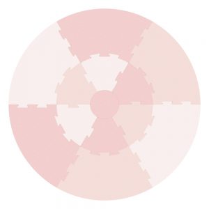 Speelmat Puzzel Dusty Pink van Sebra - My Little Carpet