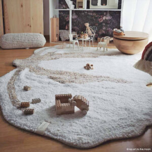 Vloerkleed Cotton Flower van Lorena Canals - My Little Carpet