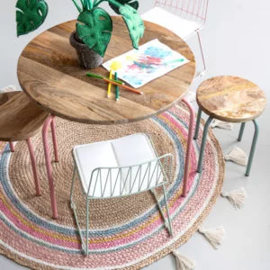 Rond Vloerkleed Smile van KidsDepot - My Little Carpet