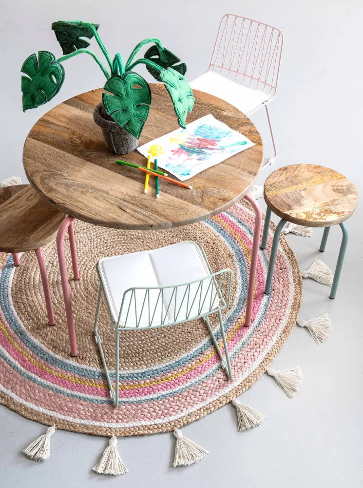 Rond Vloerkleed Smile van KidsDepot - My Little Carpet