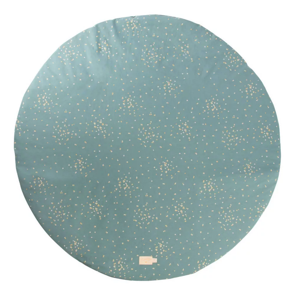 Speelkleed Full Moon - Gold Confetti Magic Green van Nobodinoz - My Little Carpet