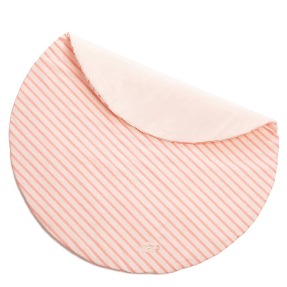 Speelkleed Full Moon Candy Pink Stripes van Nobodinoz - My Little Carpet