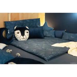 Speelmatras Eden Futon Gold Bubble Night Blue van Nobodinoz - My Little Carpet