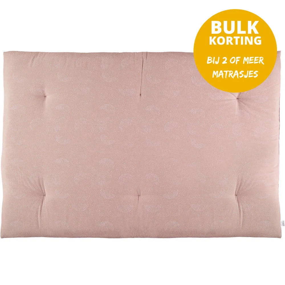 Speelmatras Eden Futon White Bubble Misty Pink van Nobodinoz - My Little Carpet