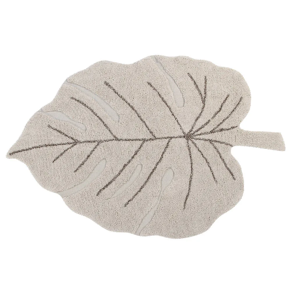 Vloerkleed Monstera Natural van Lorena Canals - My Little Carpet