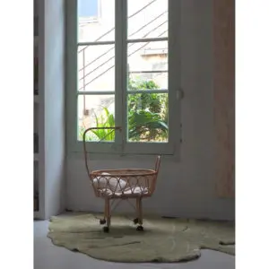Vloerkleed Monstera Olive van Lorena Canals - My Little Carpet