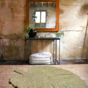 Vloerkleed Monstera Olive van Lorena Canals - My Little Carpet