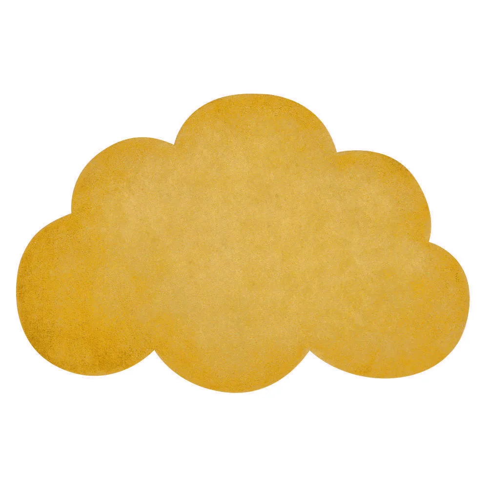 Vloerkleed Wolk Mosterd Geel, Mustard H0517 van Lilipinso - My Little Carpet