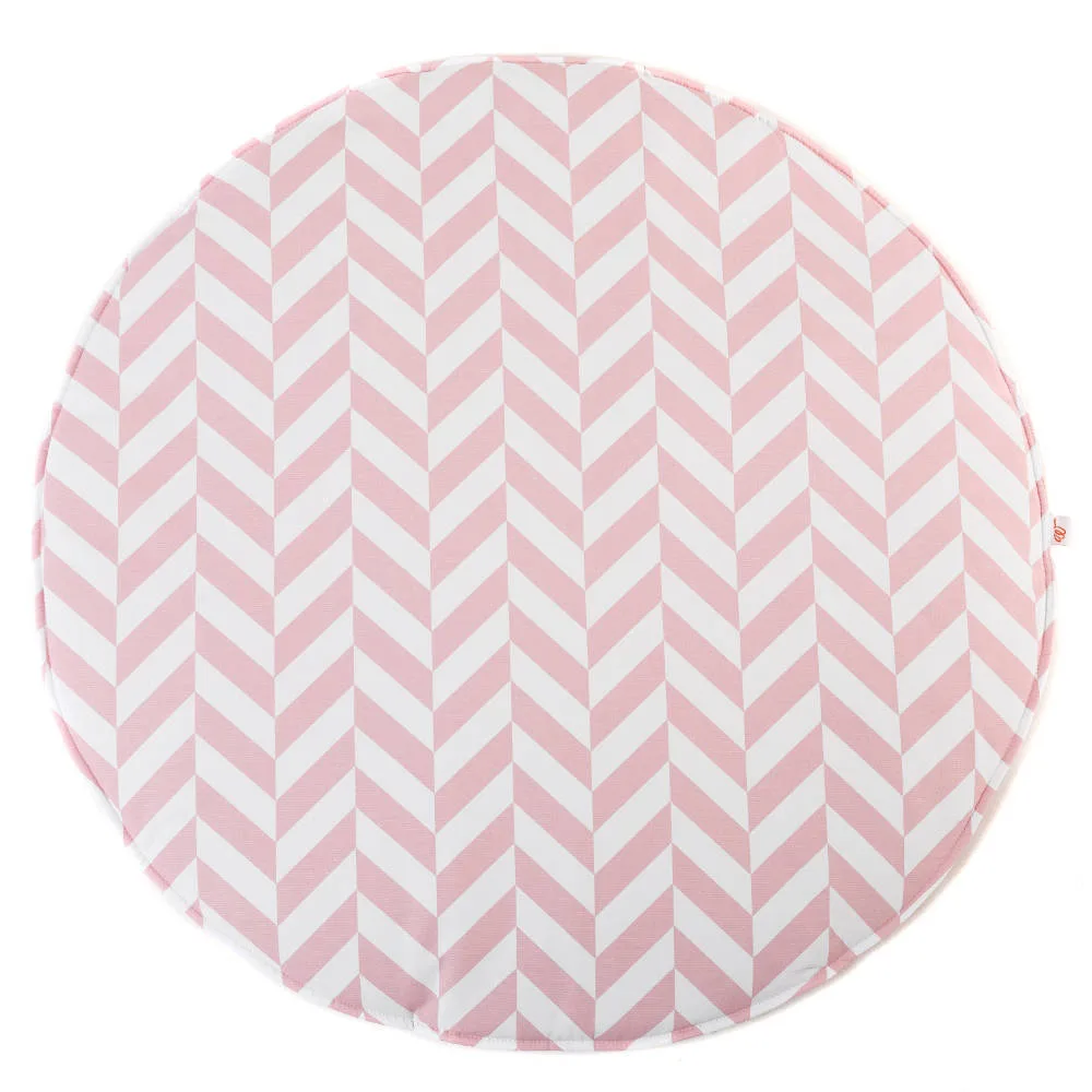 Speelkleed Herringbone, Pink van Wigiwama - My Little Carpet