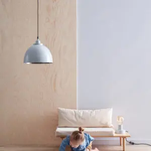 Vloerkleed Jute/Katoen Blauw/Grijs van Kid's Concept - My Little Carpet