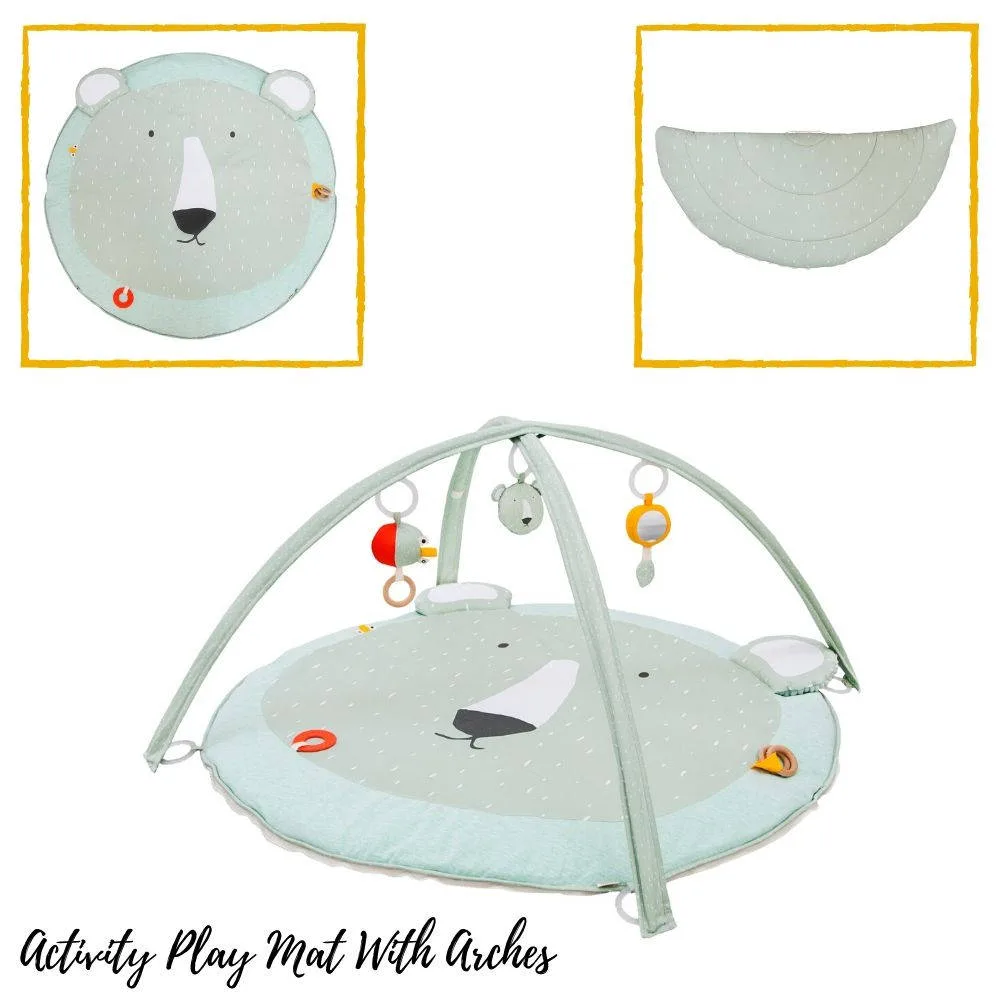 Activiteiten Speelmat Met Babygym, Mr. Polar Bear van Trixie Baby - My Little Carpet