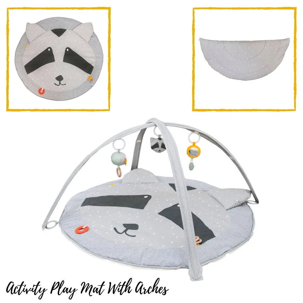 Activiteiten Speelmat Met Babygym, Mr. Raccoon van Trixie Baby - My Little Carpet