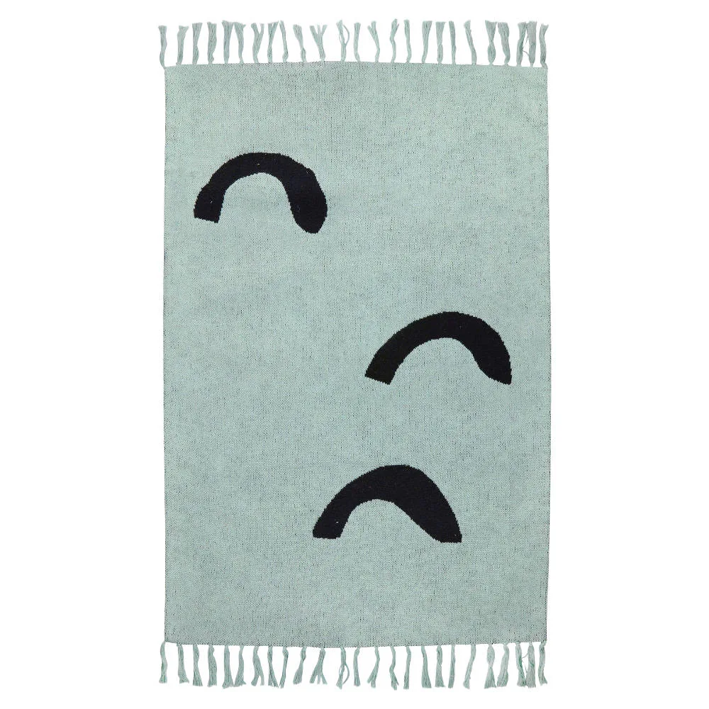 Vloerkleed Knitted Rug, Mountains van Trixie Baby – My Little Carpet