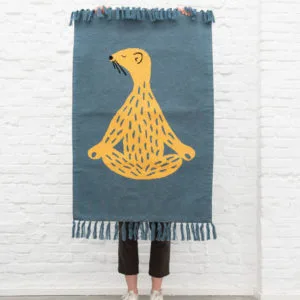 Vloerkleed Knitted Rug, Whippy Weasel van Trixie Baby – My Little Carpet