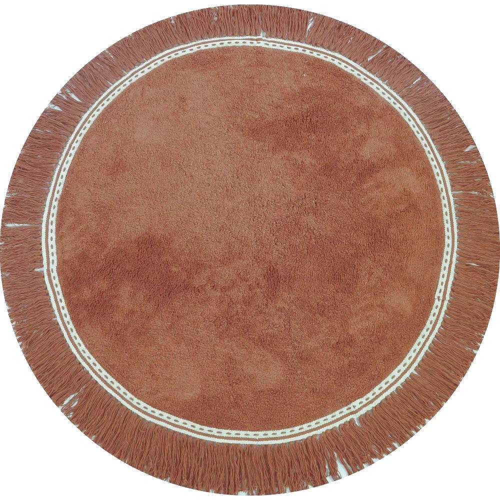 Vloerkleed Round Anna Brownie van Tapis Petit - My Little Carpet