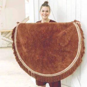Vloerkleed Round Anna Brownie van Tapis Petit - My Little Carpet
