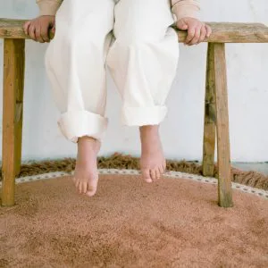 Vloerkleed Round Anna Brownie van Tapis Petit - My Little Carpet