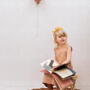 Vloerkleed Round Anna Brownie van Tapis Petit - My Little Carpet