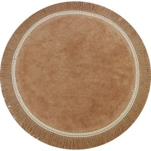 Vloerkleed Round Anna Old Pink van Tapis Petit - My Little Carpet