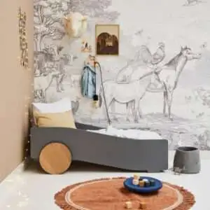 Vloerkleed Round Anna Old Pink van Tapis Petit - My Little Carpet