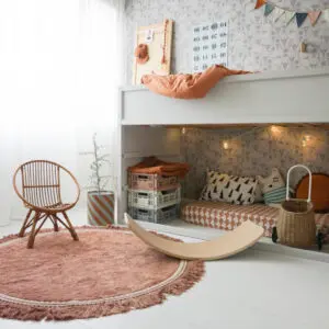 Vloerkleed Round Anna Old Pink van Tapis Petit - My Little Carpet