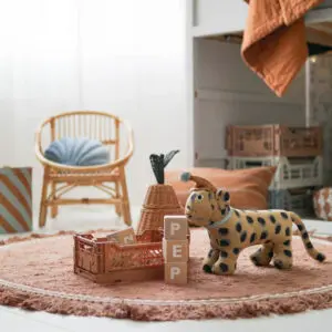 Vloerkleed Round Anna Old Pink van Tapis Petit - My Little Carpet