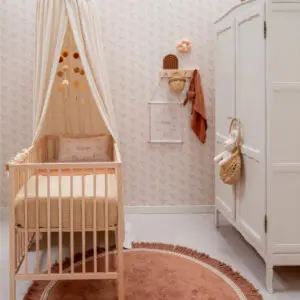 Vloerkleed Round Anna Old Pink van Tapis Petit - My Little Carpet