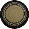 Rond vloerkleed Jute Tess Black van Tapis Petit - My Little Carpet