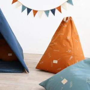 Speelkleed Colorado, Gold Bubble Night Blue van Nobodinoz - My Little Carpet