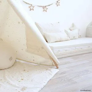 Speelkleed Colorado, Gold Stella Natural van Nobodinoz - My Little Carpet