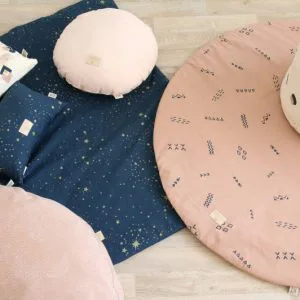 Speelkleed Colorado, Gold Stella Night Blue van Nobodinoz - My Little Carpet