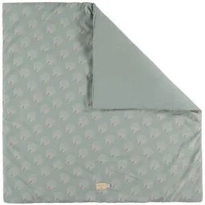 Speelkleed Colorado, White Gatsby Antique Green van Nobodinoz - My Little Carpet