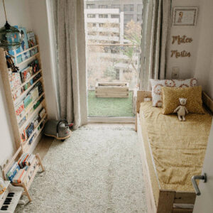 Vloerkleed Woods Symphony Olive van Lorena Canals - My Little Carpet