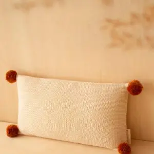 Kussen So Natural Knitted Natural van Nobodinoz - My Little Carpet