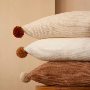 Kussen So Natural Knitted van Nobodinoz - My Little Carpet