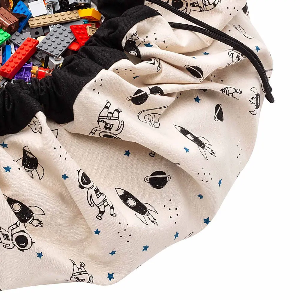 Speelkleed/Opbergzak 'Space, Glow in the dark' van Play and Go - My Little Carpet