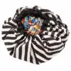 Speelkleed/Opbergzak Stripes Black van Play and Go - My Little Carpet