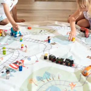 Speelkleed/Opbergzak Trainmap van Play and Go - My Little Carpet
