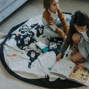 Speelkleed/Opbergzak Worldmap van Play and Go - My Little Carpet