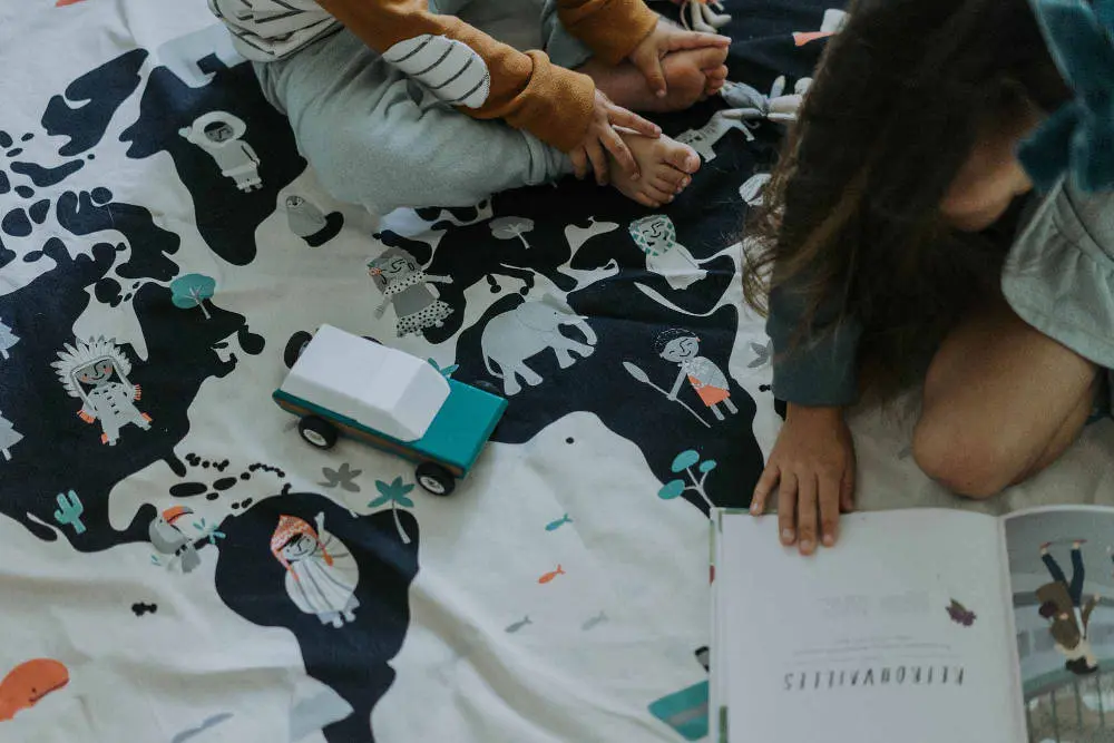 Speelkleed/Opbergzak Worldmap van Play and Go - My Little Carpet